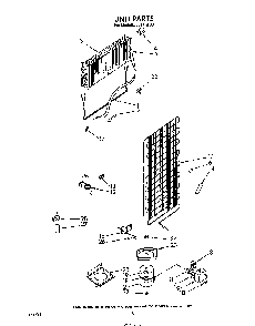 Unit Diagram and Parts List for 8614*0C  Roper Refrigerator
