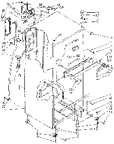 Cabinet Diagram and Parts List for ET18GKXSN04  Whirlpool Refrigerator