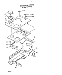 COOKTOP Diagram and Parts List for RS677PXYQ0  Whirlpool Range