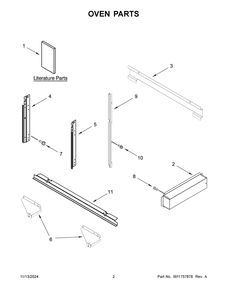 02 - Oven Parts Diagram and Parts List for JMC2427LM01  Whirlpool Microwave
