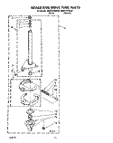 BRAKE AND DRIVE TUBE Diagram and Parts List for KAWE767WWH0  KitchenAid Washer