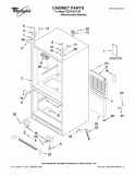 CABINET PARTS Diagram and Parts List for GX5FHDXVY05  Whirlpool Refrigerator