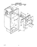 LINER Diagram and Parts List for ET20PKXYN00  Whirlpool Refrigerator