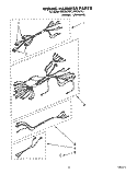 WIRING HARNESS Diagram and Parts List for FES355YW1  Roper Range