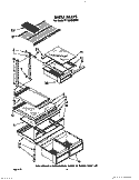 SHELF Diagram and Parts List for RT18AKXXW00  Roper Refrigerator