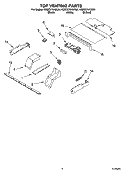 TOP VENTING PARTS, OPTIONAL PARTS Diagram and Parts List for KEBC276KWH04  KitchenAid Wall Oven