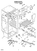 LINER PARTS Diagram and Parts List for TT18TKXKQ01  Estate Refrigerator