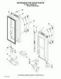 REFRIGERATOR DOOR PARTS Diagram and Parts List for GX5FHDXVY07  Whirlpool Refrigerator