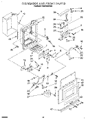 DISPENSER AND FRONT Diagram and Parts List for KSSS42QDX00  KitchenAid Refrigerator