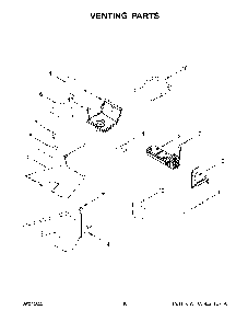 Venting Parts Diagram and Parts List for KFGC500JPA05  KitchenAid Range