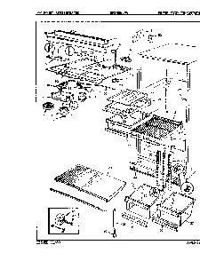 03 - Fresh Food Compartment Diagram and Parts List for RB19HN-2A  Whirlpool Refrigerator