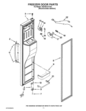 FREEZER DOOR PARTS Diagram and Parts List for KSF26C7XYY02  KitchenAid Refrigerator