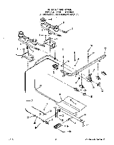 Burner Diagram and Parts List for 1415*0A  Roper Range