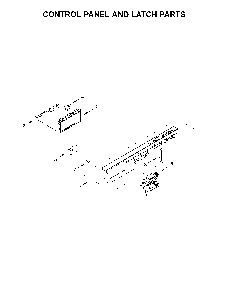 Control panel and latch parts Diagram and Parts List for 66514549N711  Kenmore Dishwasher
