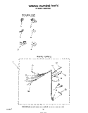 WIRING HARNESS Diagram and Parts List for LA6058XSW1  Whirlpool Washer
