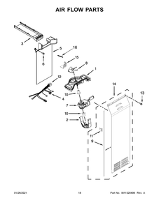 Part Location Diagram of W11505164 Whirlpool HARNS-WIRE