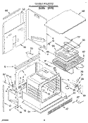 OVEN, LITERATURE Diagram and Parts List for KEBI100BBL1  KitchenAid Wall Oven