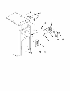 Panel And Control Parts Diagram and Parts List for 66514732111  Kenmore Trash Compactor