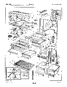 03 - Fresh Food Compartment Diagram and Parts List for RB23FA-3A  Whirlpool Refrigerator