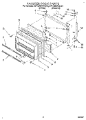 FREEZER DOOR Diagram and Parts List for RT18EKRAW00  Roper Refrigerator