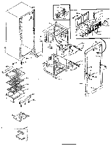 Cabinet Parts Diagram and Parts List for 106M12P-F  Kenmore Refrigerator