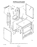 EXTERNAL OVEN Diagram and Parts List for SF305EERW2  Whirlpool Range