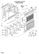 CABINET Diagram and Parts List for ACM184XA1  Whirlpool Air Conditioner