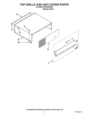 TOP GRILLE AND UNIT COVER PARTS Diagram and Parts List for KSSC36QTS06  KitchenAid Refrigerator