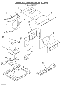 Part Location Diagram of 1186192 Whirlpool Temperature Control Board