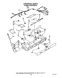 CONTROL Diagram and Parts List for KSRB25QWAL02  KitchenAid Refrigerator