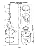 AGITATOR, BASKET AND TUB Diagram and Parts List for LA5330XTM0  Whirlpool Washer