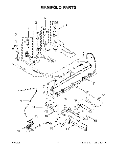 Manifold Parts Diagram and Parts List for KSGG700EBS3  KitchenAid Range
