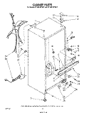 CABINET Diagram and Parts List for ET12ECXPWR1  Whirlpool Refrigerator