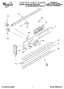 CONTROL PANEL, LITERATURE Diagram and Parts List for RB270PXYB3  Whirlpool Wall Oven