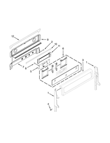 Control Panel Parts Diagram and Parts List for KDRS505XSS04  KitchenAid Range