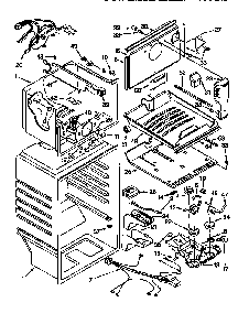 Liner Diagram and Parts List for GT22DKMXGN00  Whirlpool Refrigerator