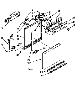 Part Location Diagram of 8271507 Whirlpool Motor Harness Adapter