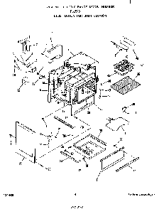 Body Diagram and Parts List for F5257*0  Roper Range