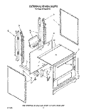 EXTERNAL OVEN Diagram and Parts List for SF3000SRW5  Whirlpool Range