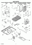 UNIT PARTS Diagram and Parts List for KSCS25FVBT01  KitchenAid Refrigerator