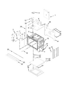 Oven Parts Diagram and Parts List for WOS97ES0ES00  Whirlpool Wall Oven
