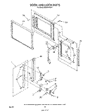 DOOR AND LATCH Diagram and Parts List for MW8900XS3  Whirlpool Microwave