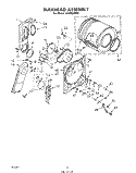 SECTION Diagram and Parts List for LE5780XKW1  Whirlpool Dryer