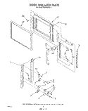 DOOR AND LATCH Diagram and Parts List for MW8650XS3  Whirlpool Microwave
