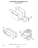 OVEN DOOR AND BROILER Diagram and Parts List for SF3000SKW0  Whirlpool Range