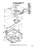 MACHINE BASE Diagram and Parts List for LA5400XSW0  Whirlpool Washer
