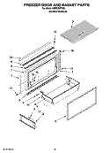 FREEZER DOOR AND BASKET PARTS Diagram and Parts List for KBRS36FTX00  KitchenAid Refrigerator
