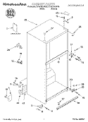 CABINET, LITERATURE Diagram and Parts List for KTRS19KJBT01  KitchenAid Refrigerator