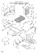 UNIT Diagram and Parts List for KSRB27FGBL00  KitchenAid Refrigerator