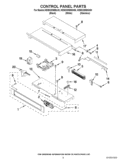 CONTROL PANEL PARTS Diagram and Parts List for KEBS209BWH00  KitchenAid Wall Oven